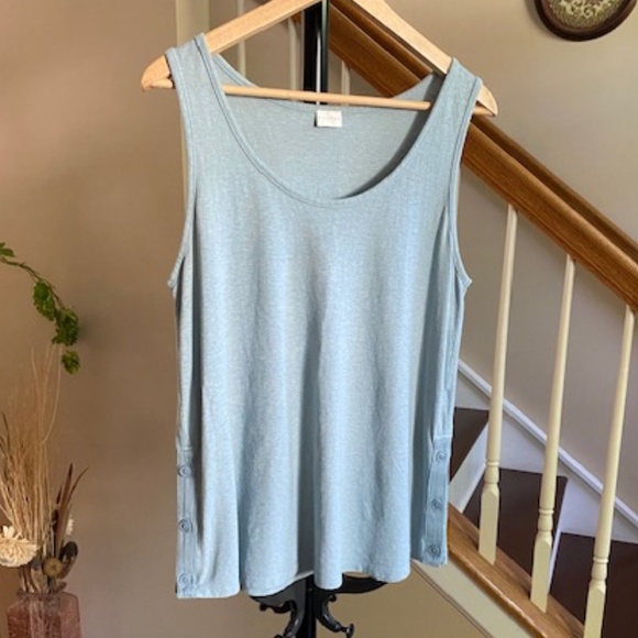 Poetry Tank Hemp and Cotton Light Green Size 6 - Picture 2 of 10